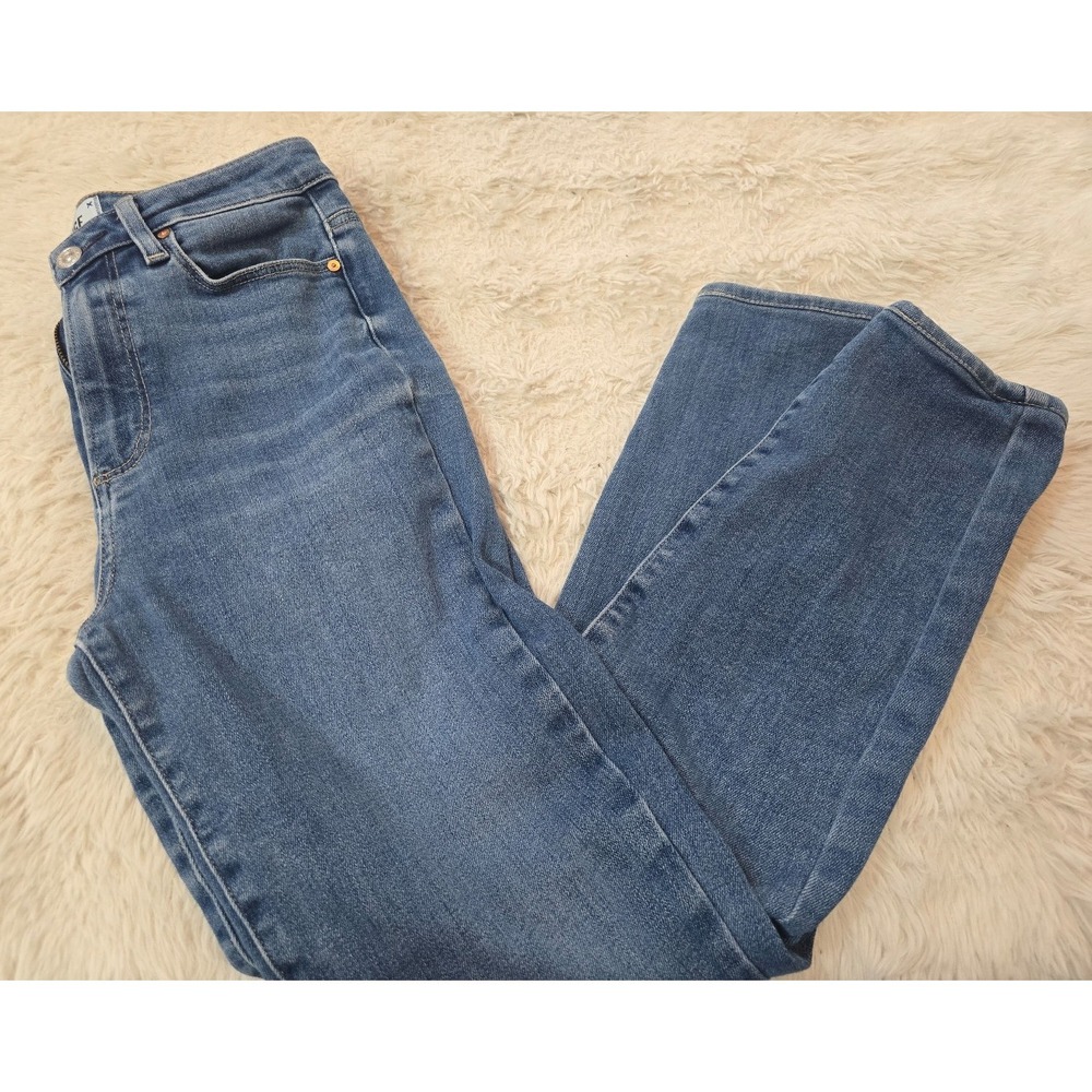 PAIGE Ultra Skinny Denim Jeans 28 Tencel Blend Premium Designer Stretch Blue - Picture 1 of 6